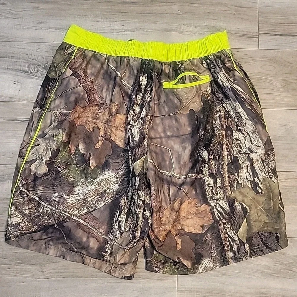 Mossy Oak Mens Camo Drawstring Mesh Lined‎ Swim Trunks XL